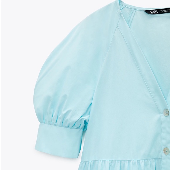 Zara Light Blue Midi Dress - Picture 7 of 7